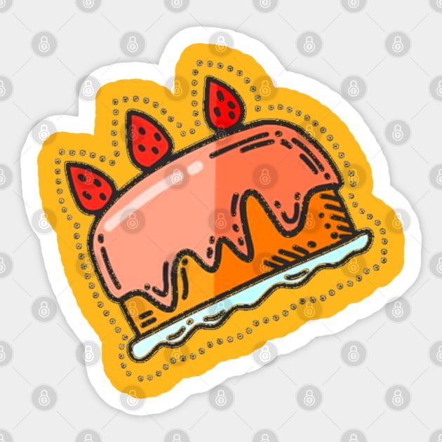 strawberry shortcake Sticker by M_Mary